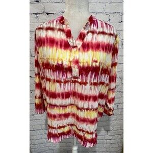 NWT Regna X Love Coated Multicolored Top Size Medium